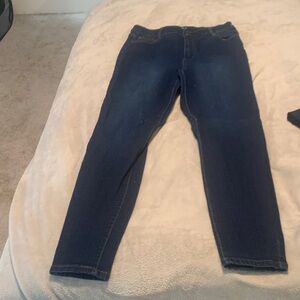 Fashion Nova Dark Blue Skinny Jeans